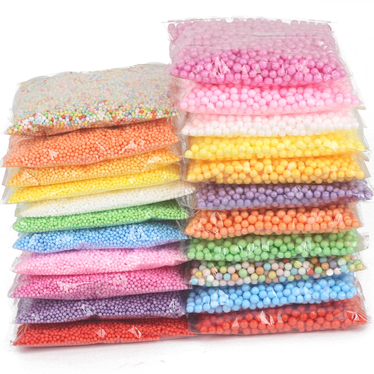 8000pcs 2-4mm/900pcs 5-10mm Colorful Foam Balls Decorative Ball DIY Wedding Christmas Ball Ornaments/Party Decoration 1Pack/lot - Image 2