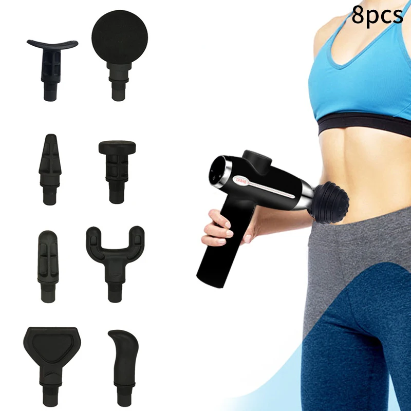 8PCS Replacement Heads For Massage Muscle Stimulator Body Relaxation Shaping Exercising Fascia Massager Heads - Image 2