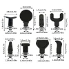 8PCS Replacement Heads For Massage Muscle Stimulator Body Relaxation Shaping Exercising Fascia Massager Heads