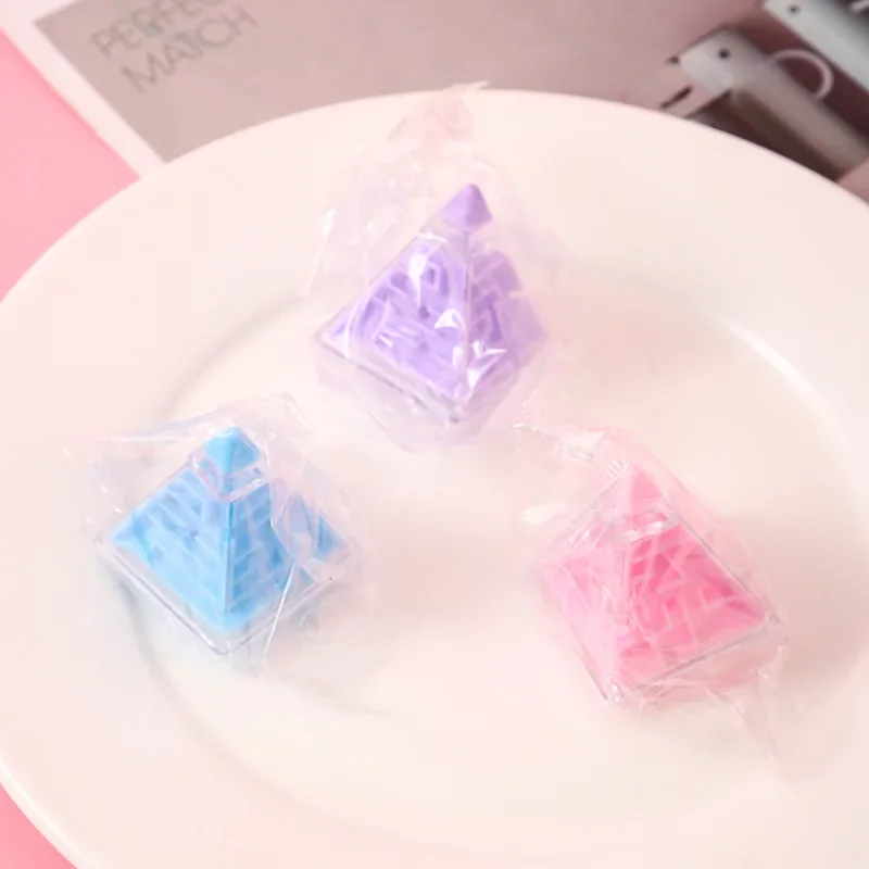 8Pcs 3D Triangle Rolling Ball Maze Magic Cube Toys for Kids Birthday Party Favors Pinata Fillers School Rewards Goodie Bag - Image 5