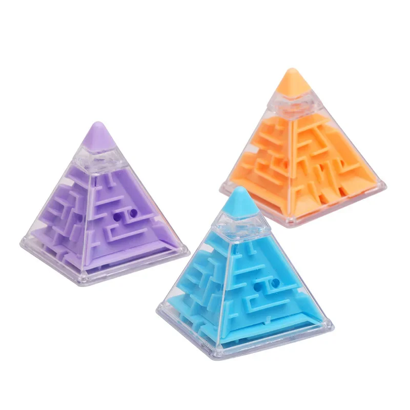 8Pcs 3D Triangle Rolling Ball Maze Magic Cube Toys for Kids Birthday Party Favors Pinata Fillers School Rewards Goodie Bag - Image 6