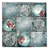 9pcs/Box Christmas Ball Electroplated Translucent Plastic Ball Set Hanging Tree Pendant Decoration Merry Christmas Gift Box