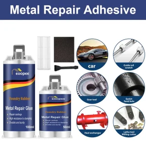 AB Casting Repair Glue High Temperature Metal Repair Glue Strong Cold Welding Glue Magic Plastic Repair Casting Adhesive