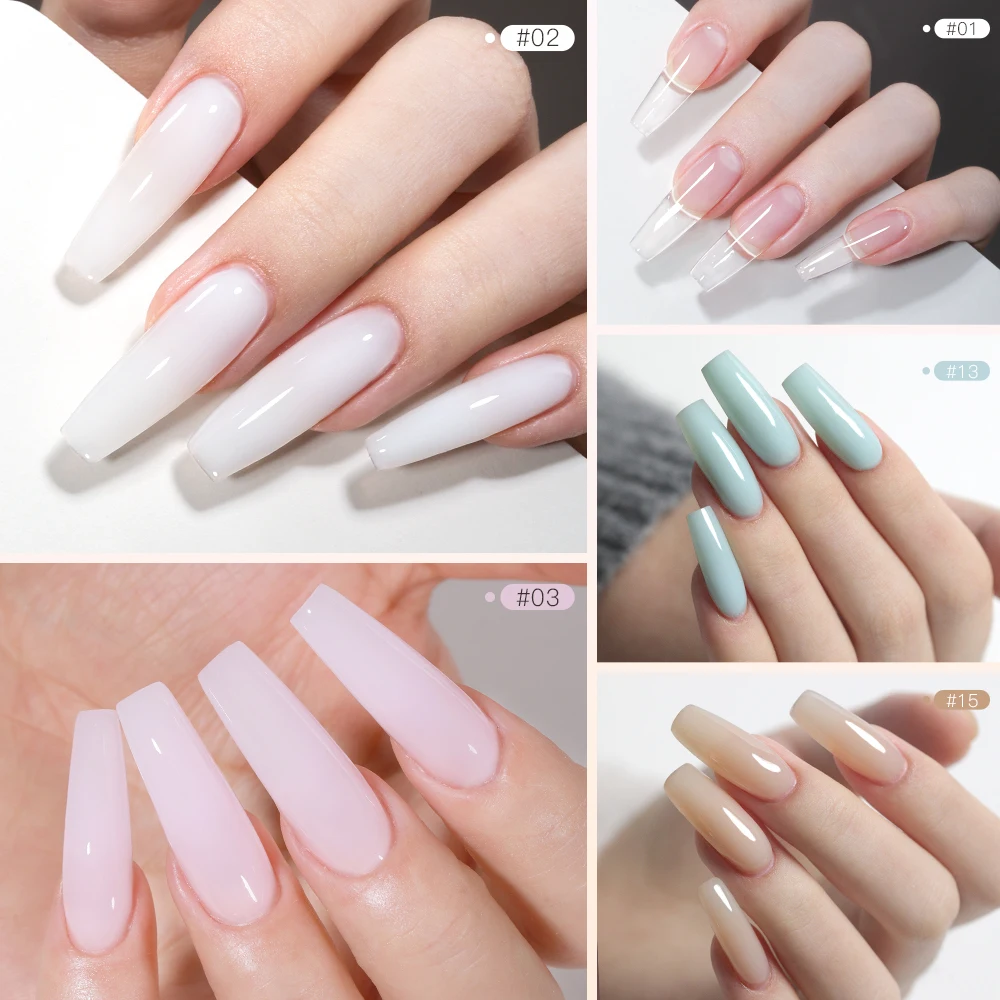 AS 150ml Tpo Free Hema Free Nail Extension Gel Pink White Acrylic Semi-Permanent Gel Varnish Builder Suitable for DIY Design - Image 5