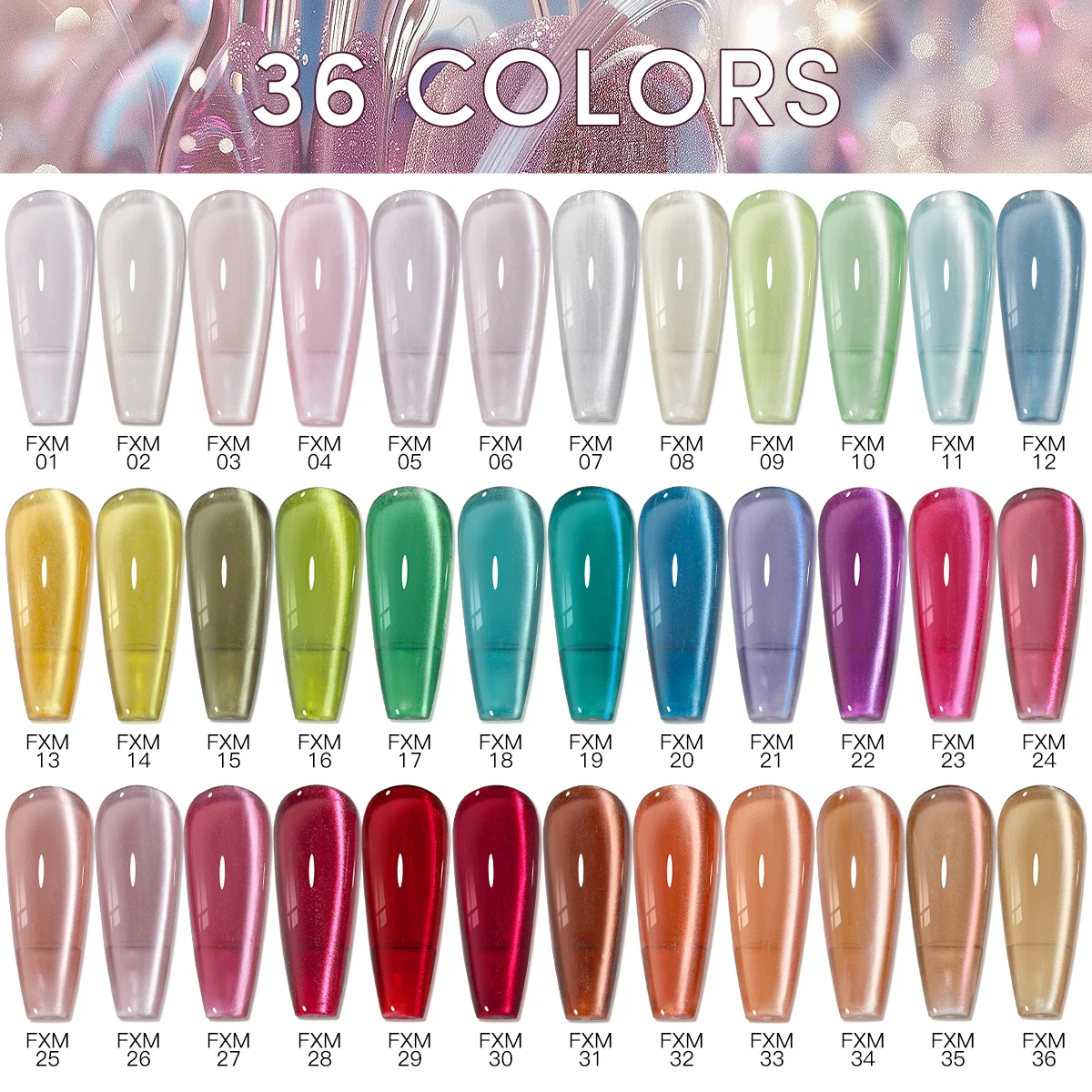 AS 36 Colors Cat Eye Magnetic Gel Nail Polish 15ml Full Coverage Vernis Semi Permanent Super Gorgeous Nail Manicure Varnish Gel - Image 5