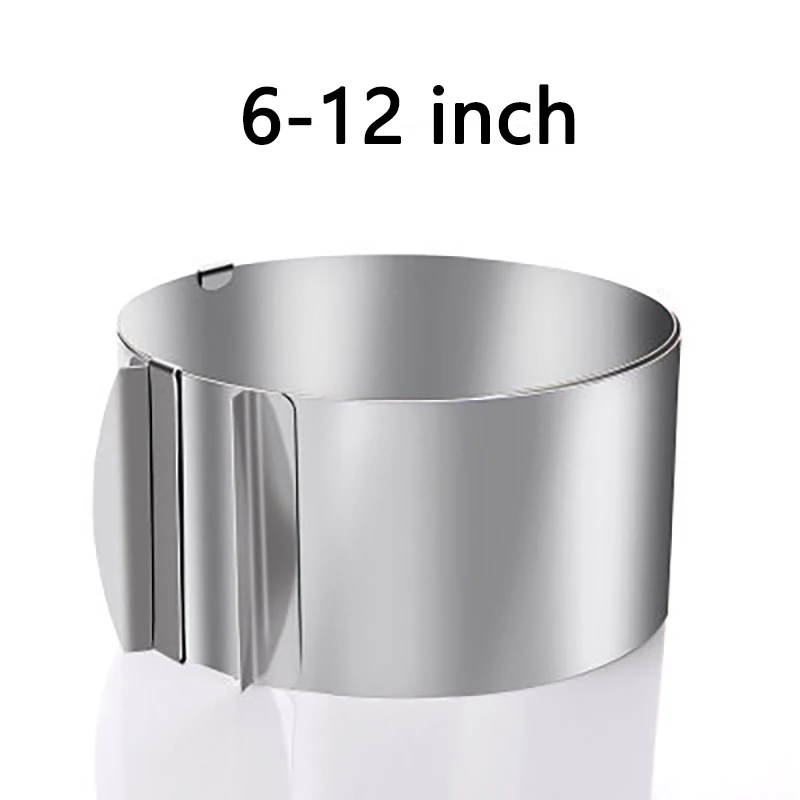 Adjustable Mousse Ring Set Round Square Stainless Steel Cake Baking Mold Birthday Wedding Cake Decorating Tools - Image 3