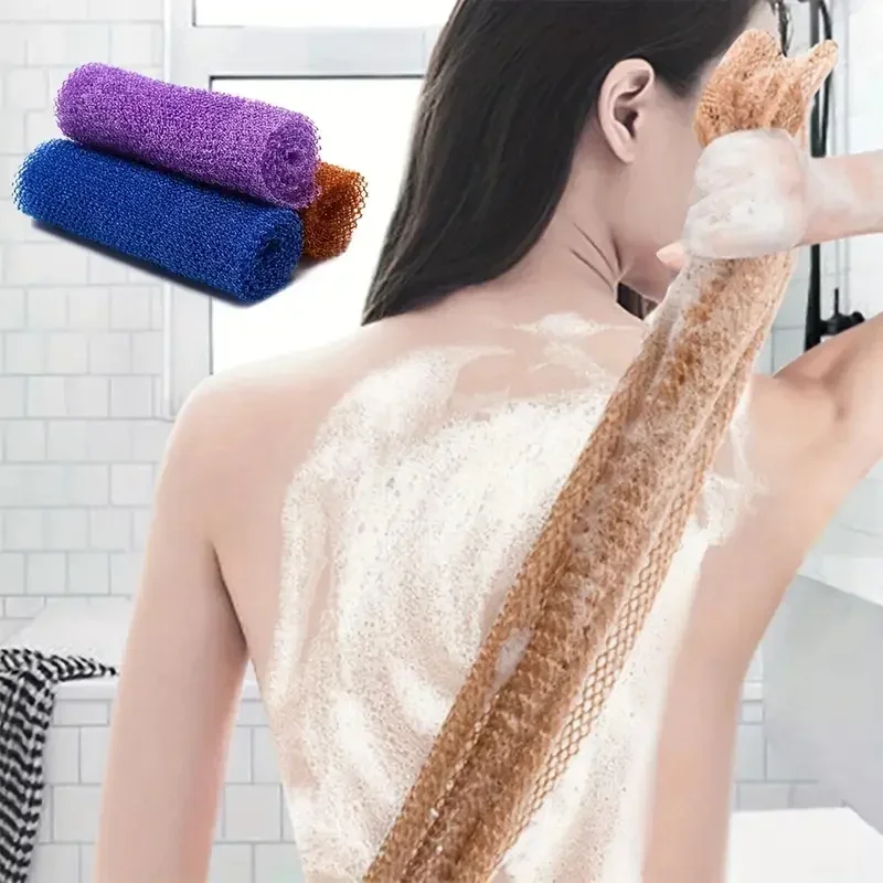 African Exfoliating Sponges Towel Mesh Bath Scrub Washcloth Double Side Wash Bath Loofah for Smooth Skin Back Shower Scrubb - Image 2
