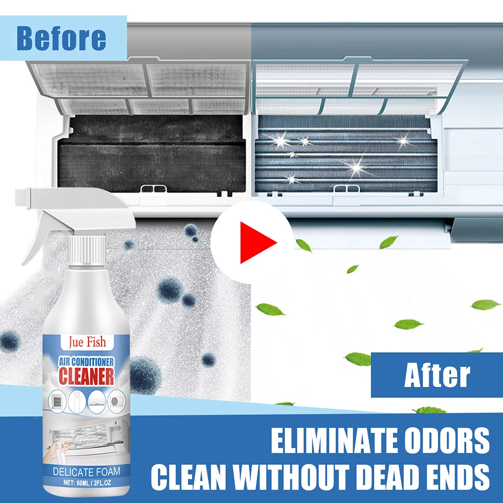 Air Conditioner Cleaner Coil Dirt Clean Washing Foam Spray Deodorizer Radiators Fan Cleaner Home Air Conditioner Cleaning Agent - Image 3