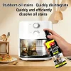 Air Fryer Cleaner, Powerful Oil Stain Remover Spray for Baked-On Food & Grease, 110ML with Cleaning Cloth, Kitchen Cleaning Supp