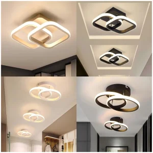 Aisle LED Lamps Three-color Lamp Modern Simple Style Ceiling Lamp Bedroom Lamp Surface Mounted Restaurant Lamp Home
