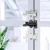 Aluminum Alloy Gate Window Security Pull Ring Spring Bounce Door Bolt Latch Lock Aluminum Latch Lock Black White Silver