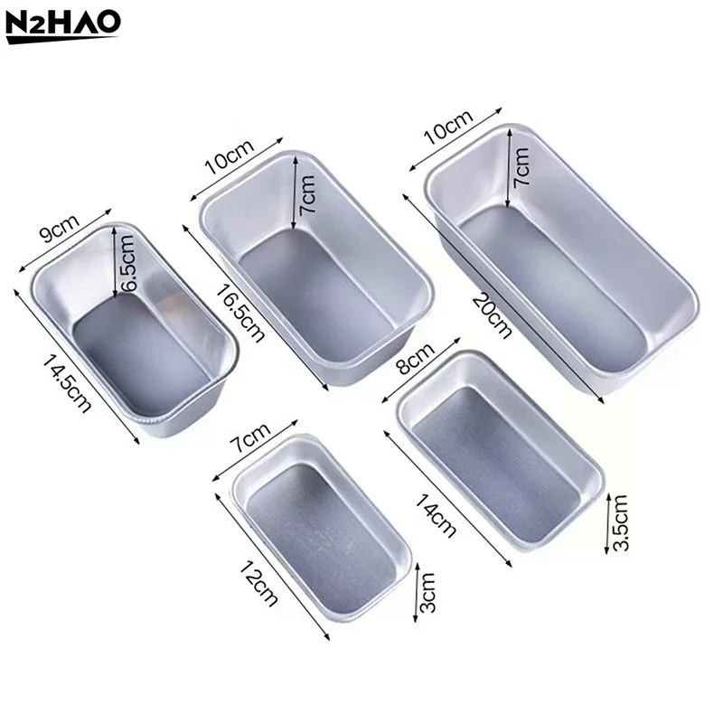 Aluminum Alloy Lunch Meat Preservation Box Cake Baking Tray Loaf Pan Kitchen Baking Tools Rectangular Bread Mold - Image 6