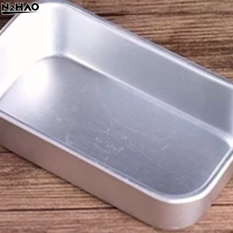 Aluminum Alloy Lunch Meat Preservation Box Cake Baking Tray Loaf Pan Kitchen Baking Tools Rectangular Bread Mold