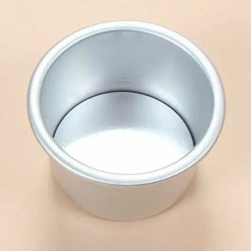 Aluminum Round For Mini Cake Pan Set 10Pcs 2 Inch With Removable Base For Pudding For Mold Baking And Pastry Containers - Image 3
