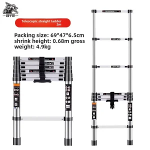 Aluminum alloy telescopic ladder Bamboo ladder Herringbone ladder Multifunctional folding ladder Thickened lifting stairs
