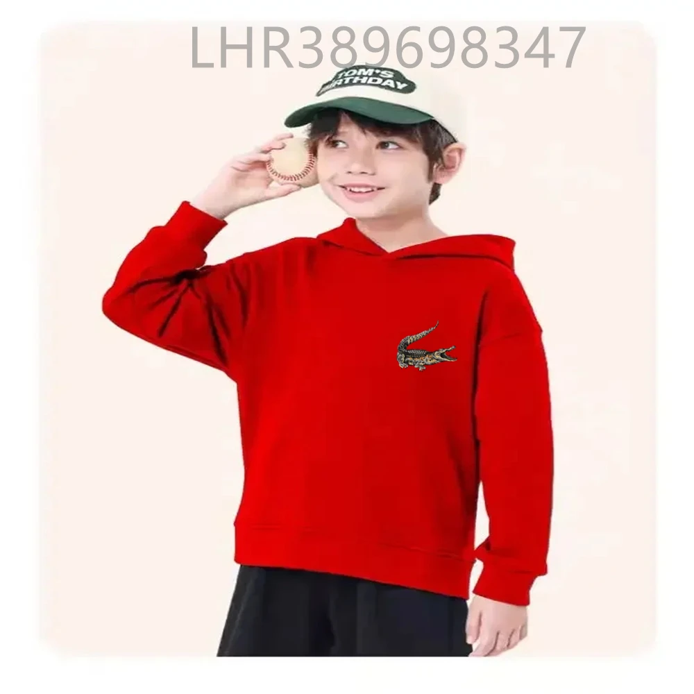 American Crocodile Hoodie Kids 3-12 Years Boys Girls Casual Tops+Pants Sets Children Long Sleeves Autumn New Fashion Clothes - Image 4