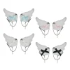 Angel Wing Hair Clip for Girls Y2K Punk Hairpins Bowknot Hairclips Animation Hair Barrettes Subculture Hair Accessories
