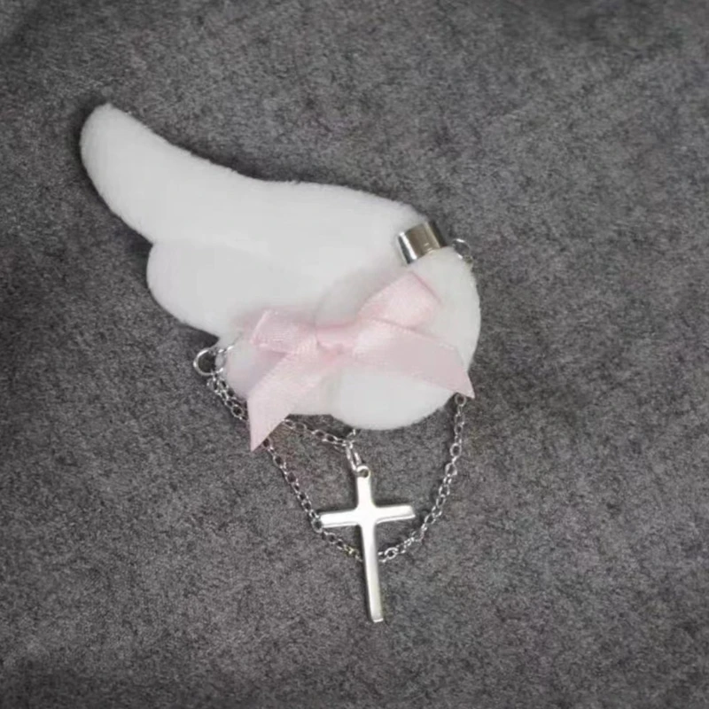 Angel Wing Hair Clip for Girls Y2K Punk Hairpins Bowknot Hairclips Animation Hair Barrettes Subculture Hair Accessories - Image 5