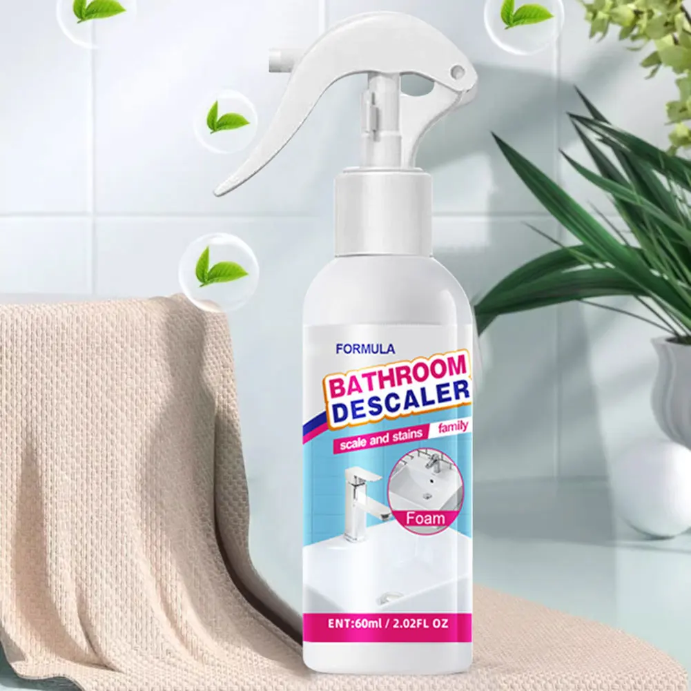 Anti-Limescale Foam Spray Bathroom Descaler Foam Powerful Cleaner Spray All Purpose Stubborn Stains Cleaner For Tiles Bathtubs - Image 2