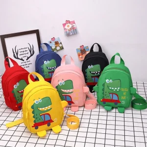 Anti-lost Backpacks Kindergarten Schoolbag Toddler Rucksack Cartoon Dinosaur Baby Children Boys Girls School Bags