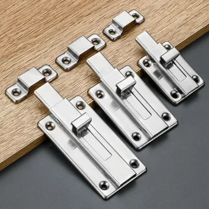 Anti-theft Stainless Steel Door Latch Hasp Buckle Bolt Hotel Office Security Lock Wooden Gate Window Kitchen Home Improvement