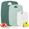 Antibacterial Cutting Board, Non-Slip Plastic Chopping Board for Vegetables Fruits Baby Food, Mold Proof Kitchen Board