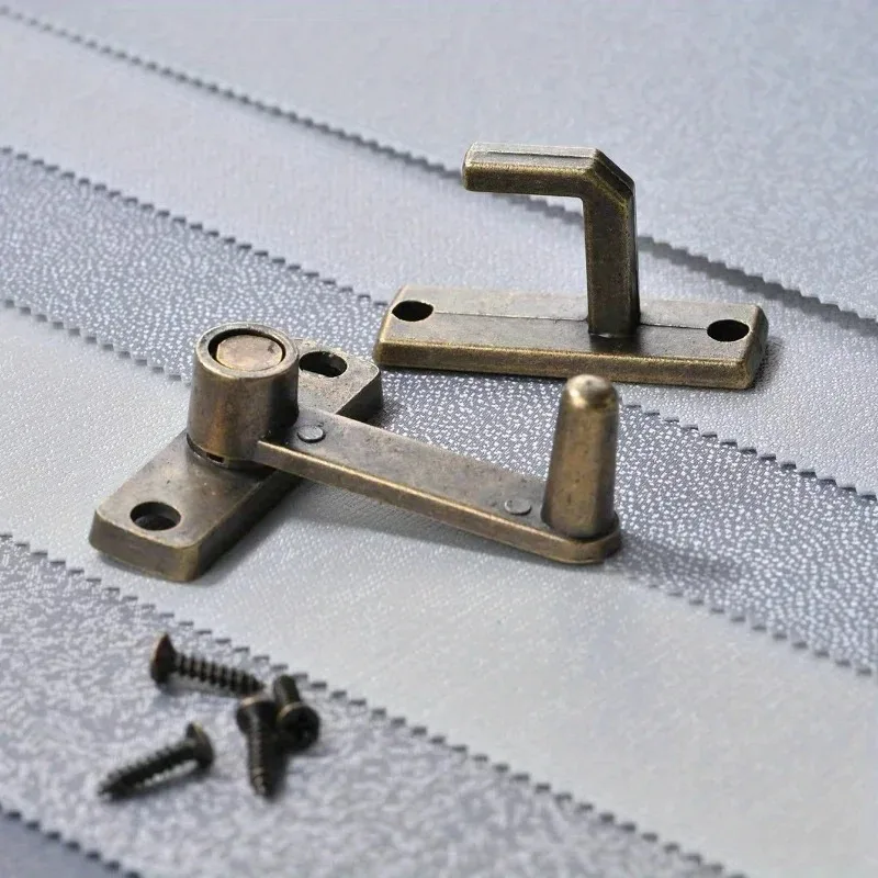 Antique Bronze Door Latch, Retro Sliding Bolt Lock, Vintage Security Gate Latch for Cabinets, Windows & Furniture - Image 6