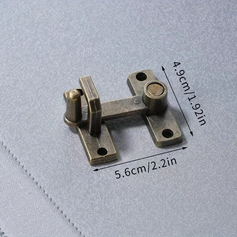 Antique Bronze Door Latch, Retro Sliding Bolt Lock, Vintage Security Gate Latch for Cabinets, Windows & Furniture - Image 4