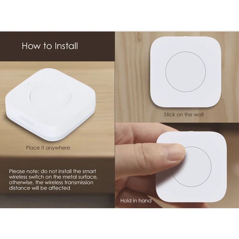 Aqara Sensor Smart Wireless Mini Switch Zigbee One Key Control Button for Homekit Xiaomi Mihome Smart Home Security - Image 4