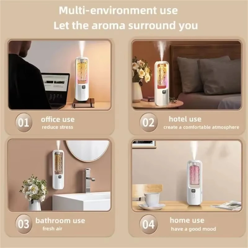 Aroma Diffuser Humidifier Fragrance Essential Oil Aromatherapy Machine Air Freshener Hotel Bedroom Toilet Bathroom Deodorization - Image 5