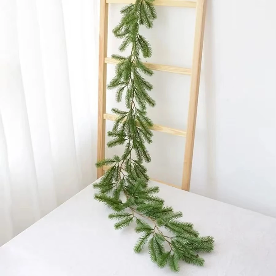 Artificial Green Plants rattan Christmas tree New Year Wedding Wreaths Home Room Outdoor Yard Wall Door Decora Pine Tree Rattan - Image 4