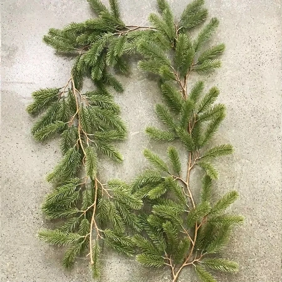Artificial Green Plants rattan Christmas tree New Year Wedding Wreaths Home Room Outdoor Yard Wall Door Decora Pine Tree Rattan - Image 6