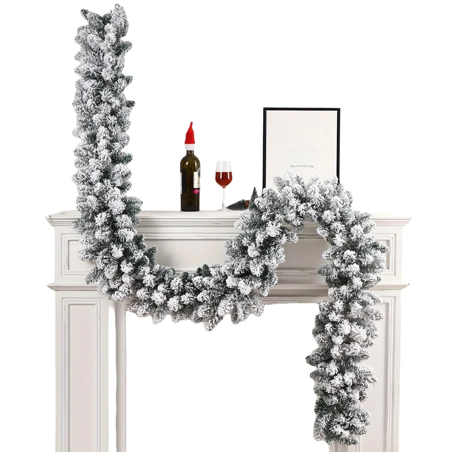Artificial Green Plants rattan Christmas tree New Year Wedding Wreaths Home Room Outdoor Yard Wall Door Decora Pine Tree Rattan