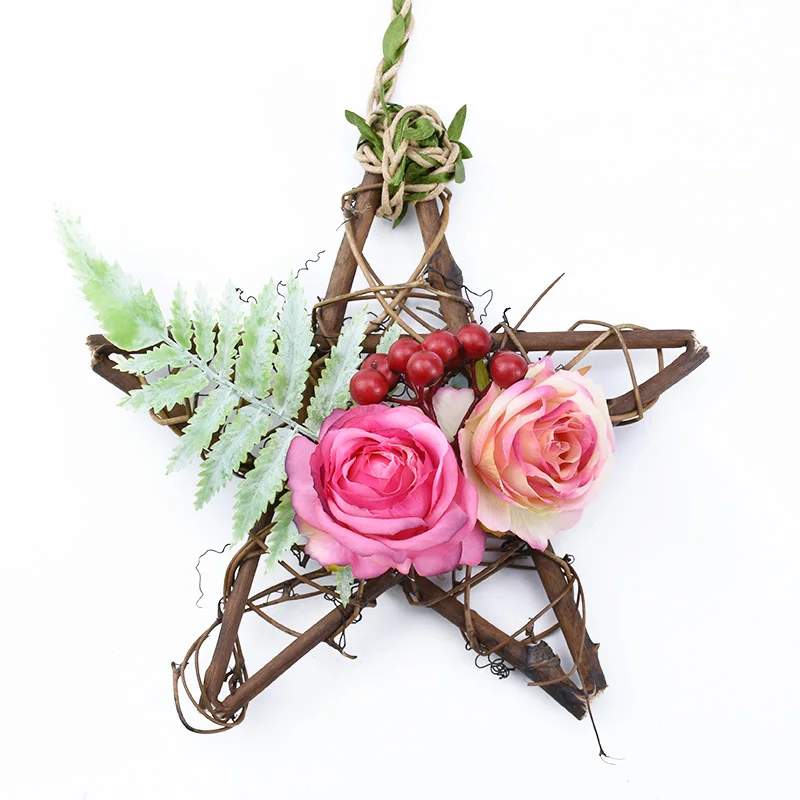 Artificial Rattan Star Frame Holiday Christmas Wedding Goth Party Wreath Floral Accessories Home Table Wall Arch DIY Decorations - Image 4