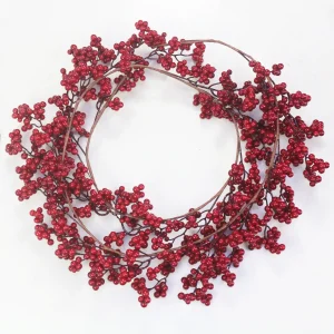 Artificial Red Fruit Rattan Fortune Fruit Holly Fruit Berry Christmas Tree Ornament Christmas Wreath