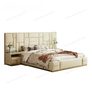 As a Bed King Size Luxury Bedroom Furniture Set Wooden Headboard And Nightstands Lit Deux Place With Double Bed Side Table