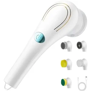 Automatic Spin Scrubber Wireless Usb Rechargeable Kitchen Bathtub Tile Cleaning Dishwashing Brush Electric Cleaning Brush