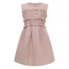 BALOU Kids Linen Dress with Shirring