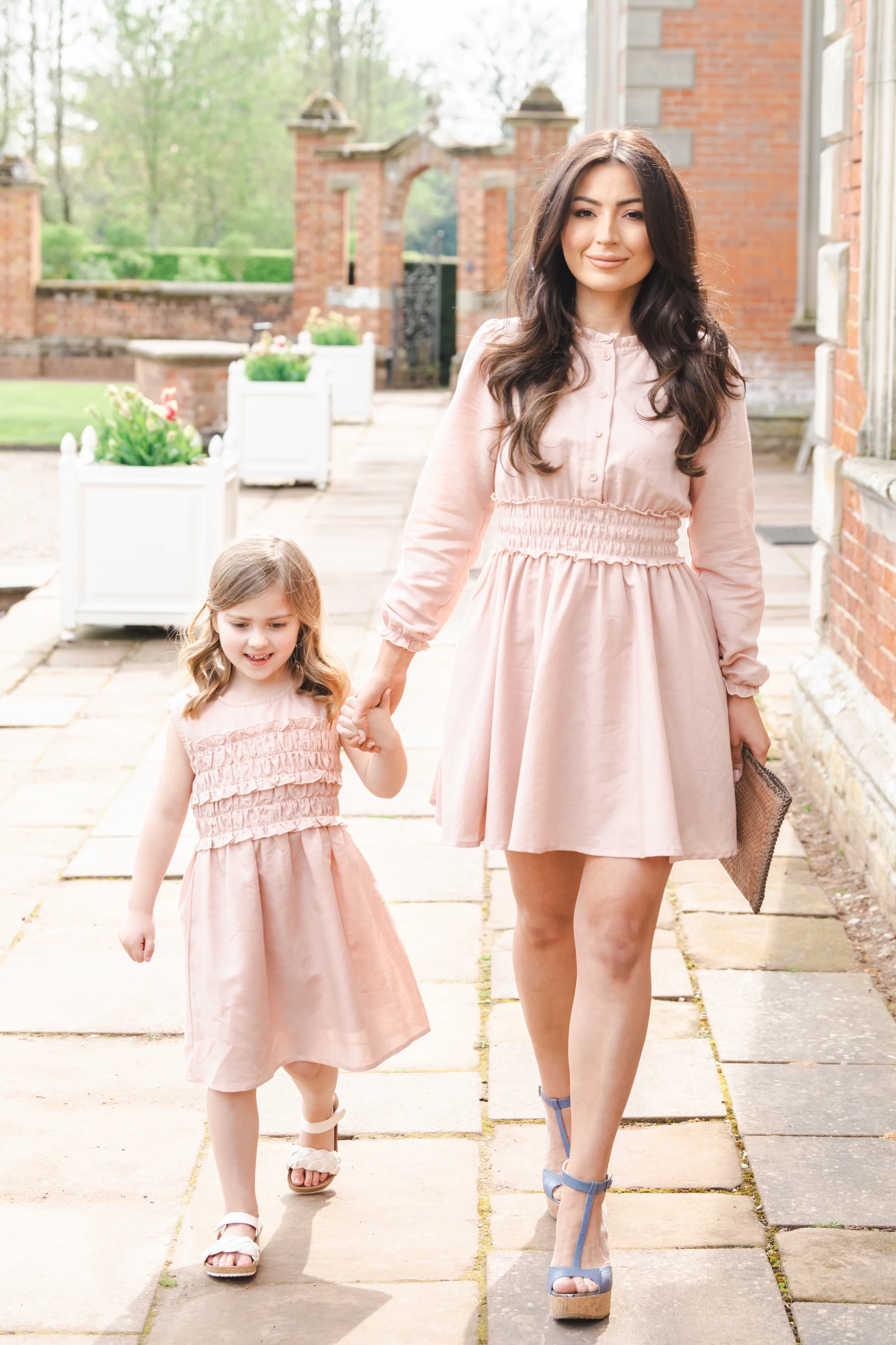 BALOU Kids Linen Dress with Shirring - Image 3