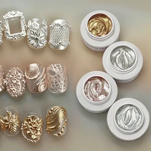 BORN PRETTY Gold Silver Metallic Painting Gel Polish 5ml 3D Metal Liner Super Bright Metal Effect Drawing Stripe UV Gel Varnis