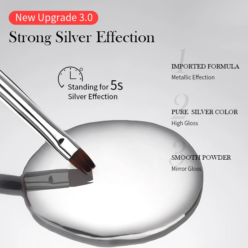 BORN PRETTY Silver Metal Effect Line Flower Drawing Gel Soak Off Transparent Colors 5g Painting Gel Polish UV Nail Art Gel Varni - Image 5
