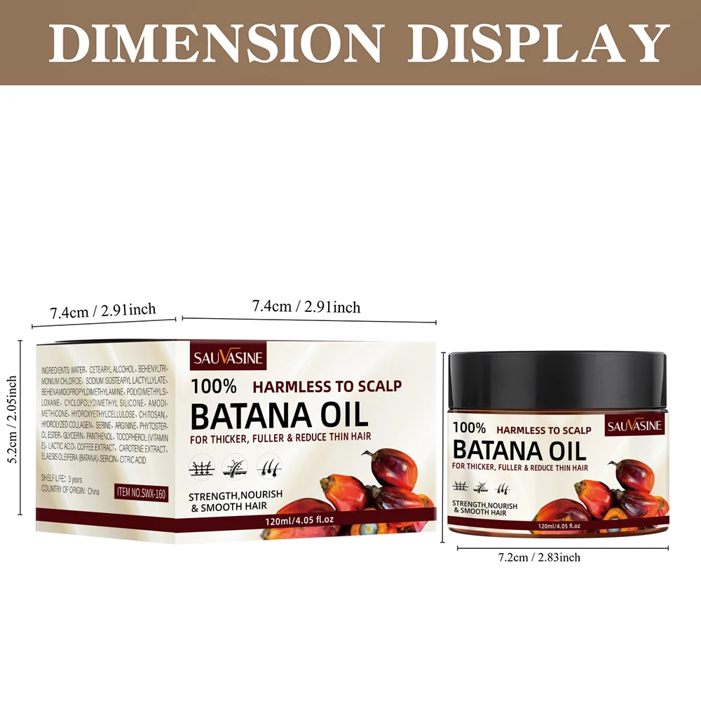 Batana Oil Hair Conditioner For Dry Frizzy Hair Nourishing Smoothing Conditioner Adds Shine Moisturizes Scalp Repairs Damaged - Image 3