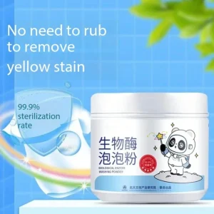 Biological Enzyme Bubble Powder Intense Decontamination Bleaching Laundry Detergent Bubble Powder for Clothes To Yellow & Stain