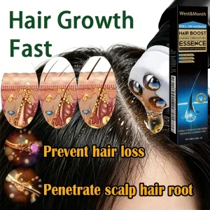Biotin Fast Hair Growth Strengthening Hair Roots Care Scalp Massage Treatments Anti Hair Loss Effective Grow Thicker Hair Serum