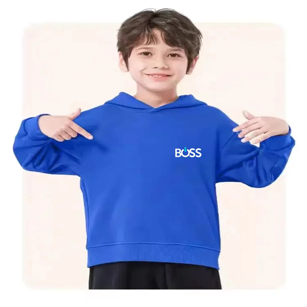 Black 3-12 Years Autumn Fun Brand Print Hoodie+Pants Suit White Girl Sweatshirt Sets Boys Pants Suits Children's Clothing - Image 5