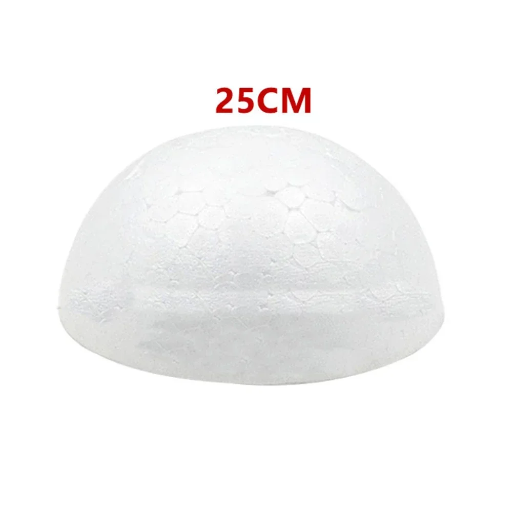 Blank Half Round Polystyrene Foam Ball For DIY Wedding Party Christmas Decor White Decorative Flower Ball 15cm/18cm/20cm/25cm - Image 4
