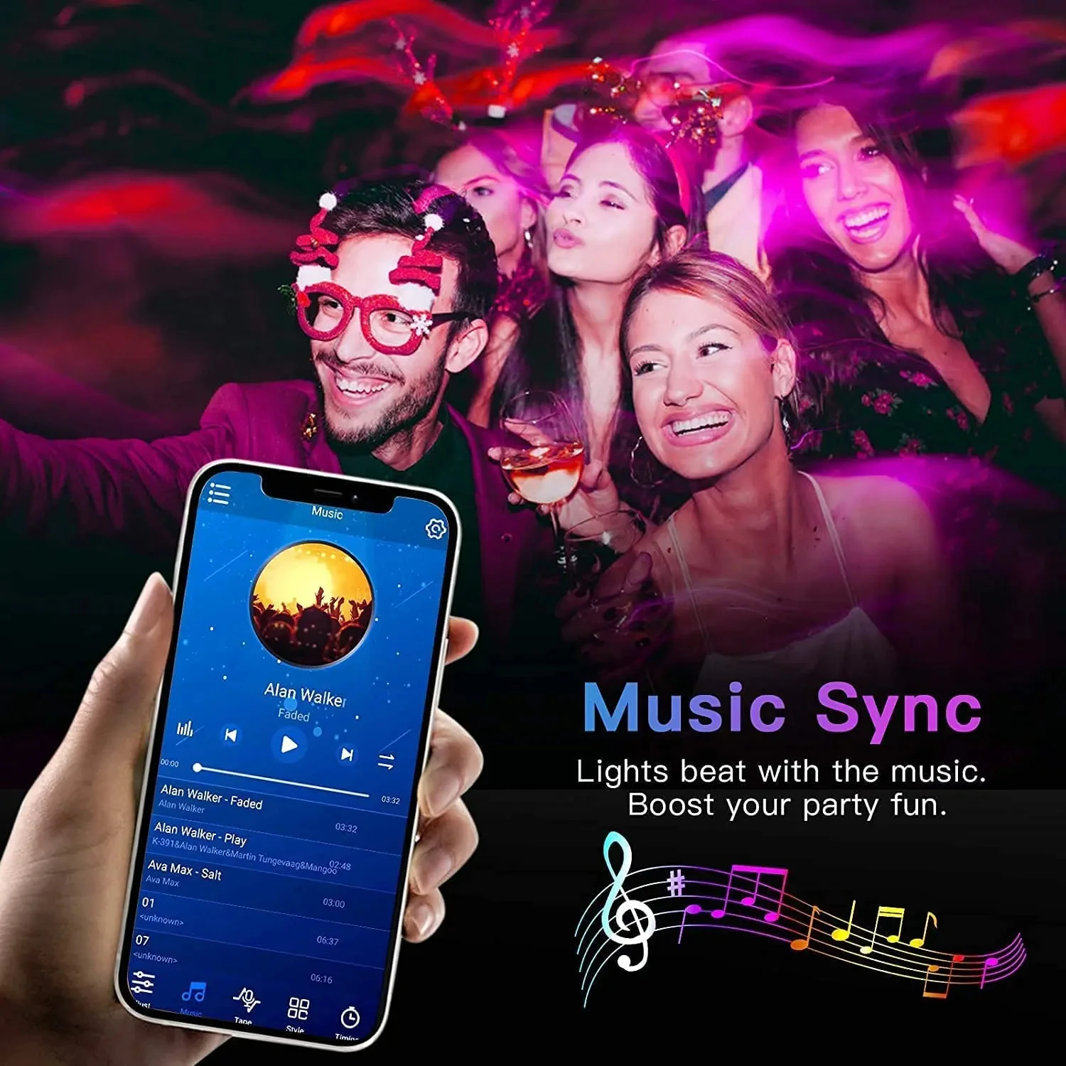 Bluetooth LED Strip Lights Smart SMD 5050 APP Remote Control Flexible Ribbon Diode Lamp Tape TV Backlights Game Room Home Decor - Image 3