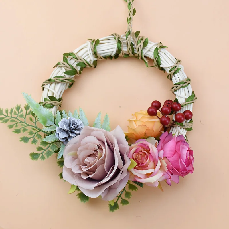Bridal Wreath Wedding Decorative Flowers New Year Christmas Decorations for Home Wall Pendant Scrapbook Cheap Artificial Plants - Image 3