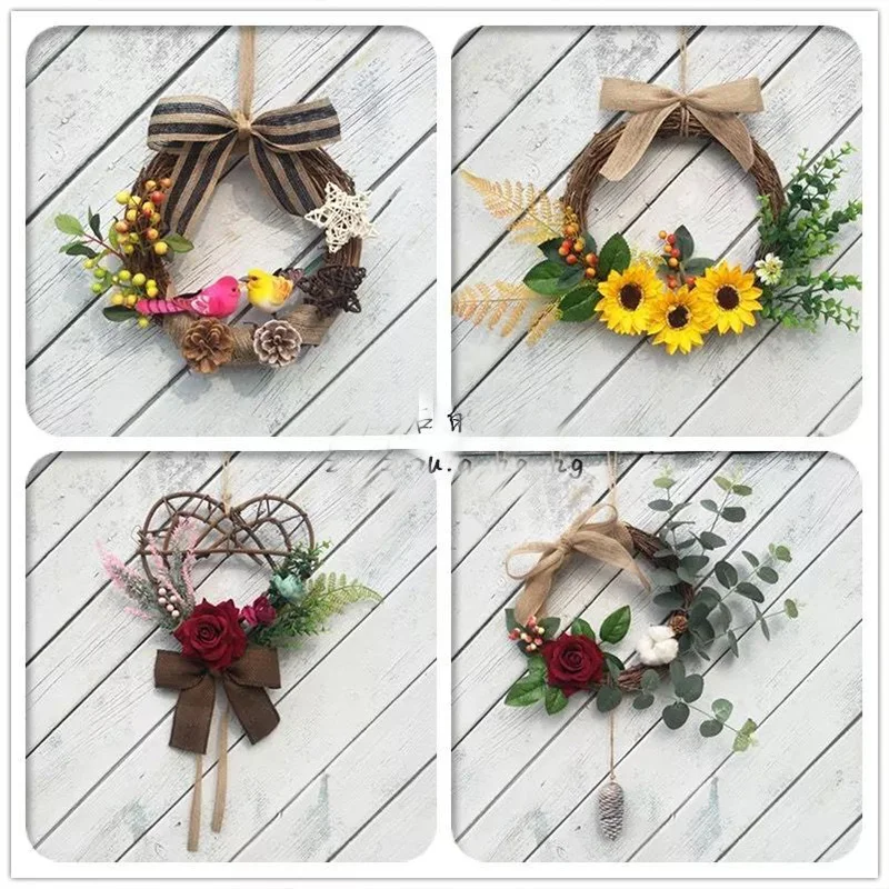 Bridal Wreath Wedding Decorative Flowers New Year Christmas Decorations for Home Wall Pendant Scrapbook Cheap Artificial Plants - Image 6