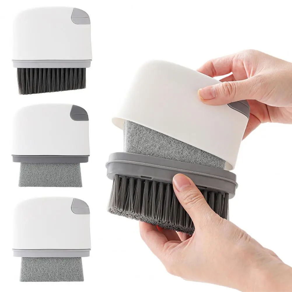 Brush for Dust Removal Effective Dirt Grease Remover 2-in-1 Window Slot Brush Door Groove Hair Grip Tool Tight Gap for Kitchen - Image 4